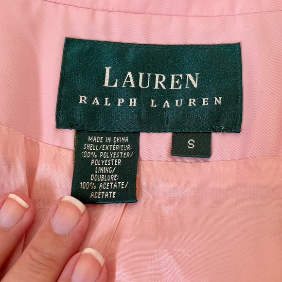 Lauren by Ralph Lauren Pink Trench Coat - Picture 2 of 9